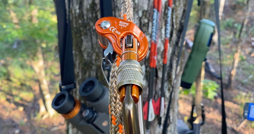 The Ropeman 1 ascender in use.